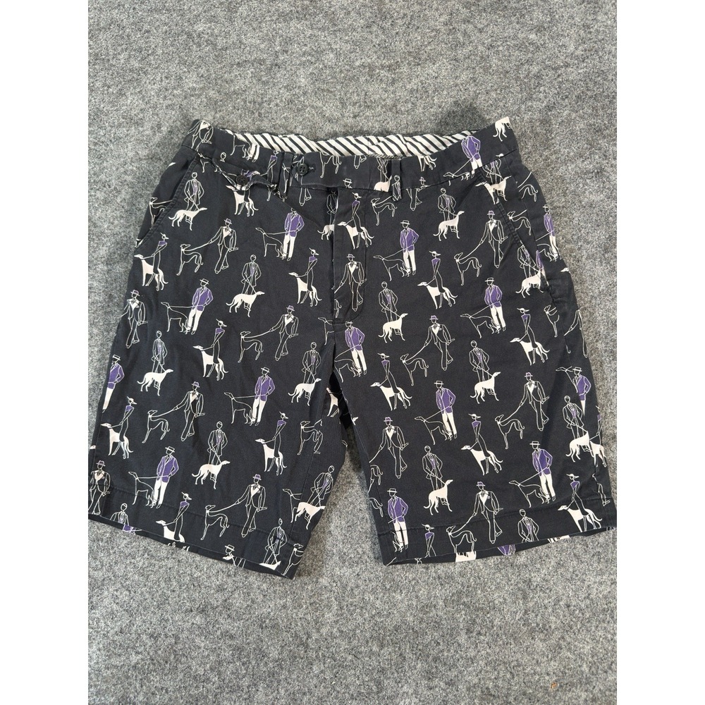 Polo Ralph Lauren Men's Shorts Size 32 Black Dog Walker Golf